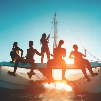 Firmenevent Corporate Event Bootstrip Sunset