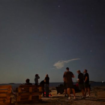 Offsite Rahmenprogramm mit Stargazing auf Privatinsel in Kroatien